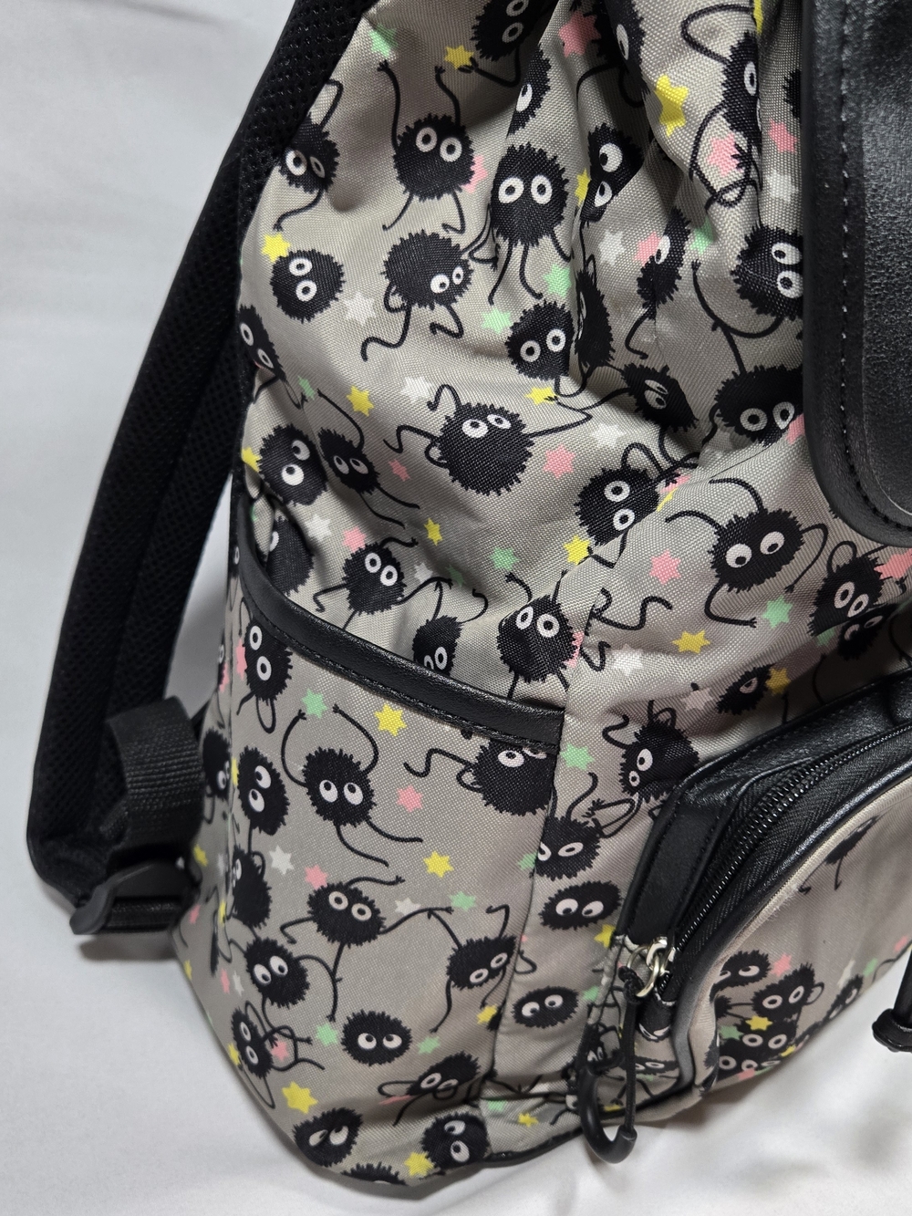 Studio Ghibli Spirited Away Backpack Soot Sprites Slouch Drawstring School Retro - Picture 5 of 14